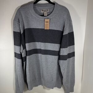 NWT Duluth Trading Co Men's Crewneck Sweater in Gray and Black